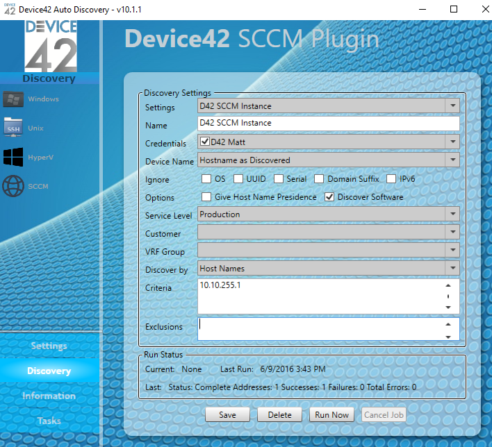 Device42 / Microsoft SCCM Import Plugin Device42 Software